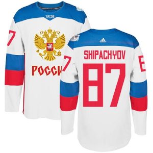 Herren Team Russland #87 Vadim Shipachyov Authentic Weiß Heim 2016 World Cup